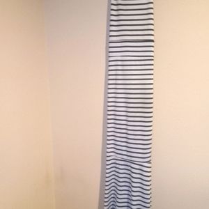 LONG DRESS BLACK AND WHITE STRIPE